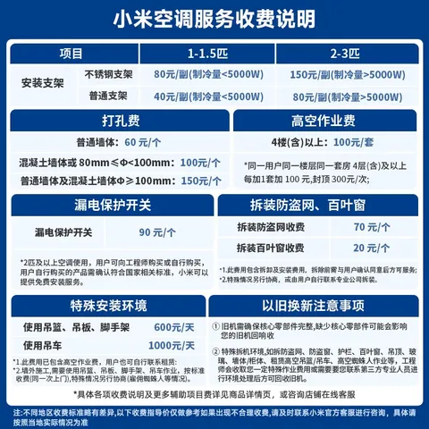 小米【价保618】巨省电双排款 1.5匹一级能效 内外机双排铜管 空调挂机35GW-PG15/N1A1 整机十年质保 图片 2