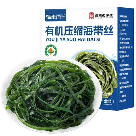 福东海 有机压缩海带丝160g 高泡发免洗 霞浦干货火锅凉拌涮汤 16g*10袋 图片 7