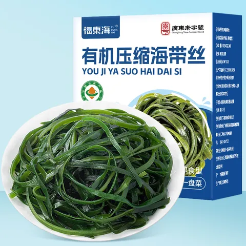 福东海 有机压缩海带丝160g 高泡发免洗 霞浦干货火锅凉拌涮汤 16g*10袋 图片 8