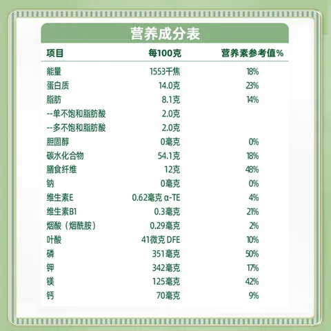 阴山优麦有机裸燕麦片1500g 可冷泡 高蛋白质 膳食纤维 零添加蔗糖 图片 4