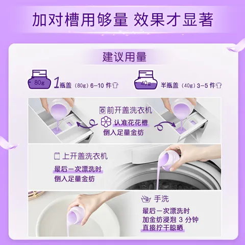 金纺衣物调香大师香氛柔顺护理剂薰衣草16斤持久留香除味防静电除湿味 图片 7