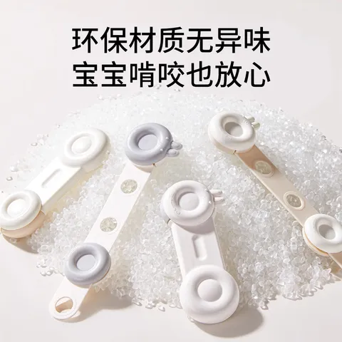 光多拉儿童安全锁柜门锁柜子卡扣婴儿防开门锁扣宝宝防夹手衣橱门对开锁 图片 6