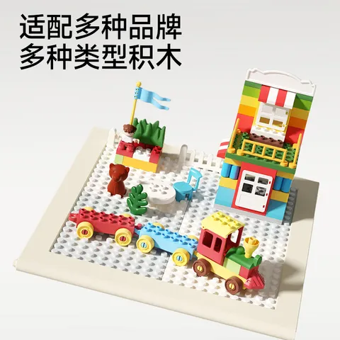 曼龙儿童大颗粒积木拼装玩具男孩女孩生日礼物 178颗粒-摩天轮乐园 图片 6