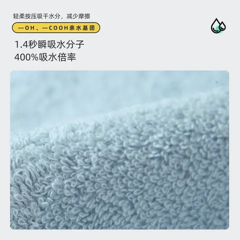 金号干发帽纯棉100%强吸水速干擦头 包头巾浴帽干发巾 图片 6