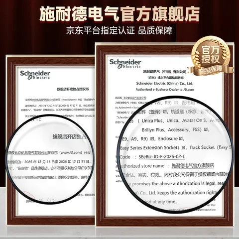 施耐德开关插座面板 家用86型 二三五孔墙壁电源插座 致铂系列浅云沙色 10A四孔插座 图片 2