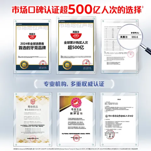 高露洁（Colgate）360°抗敏修护牙膏100g*3 抗敏感修复舒敏断菌护龈含促生氟磷灰石 图片 8