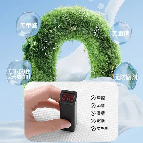 芈奈儿一次性加厚悬挂式棉柔巾洗脸巾干湿两用洗面巾擦脸巾加大 国潮洗脸巾120抽*1提 图片 3