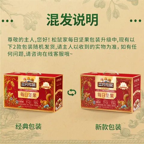 三只松鼠每日坚果750g30袋独立包装腰果开心果干休闲零食礼包端午团购送礼 图片 8