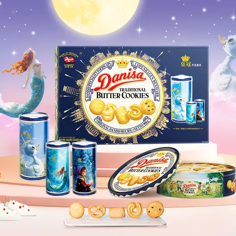皇冠（danisa）丹麦曲奇饼干礼盒908g+60g丹麦进口休闲零食中秋送礼物企业团购 图片 8