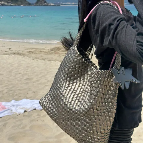 ECODAY包包女包2026新款原创设计经典编织包大容量托特包通勤包生日礼物 图片 3