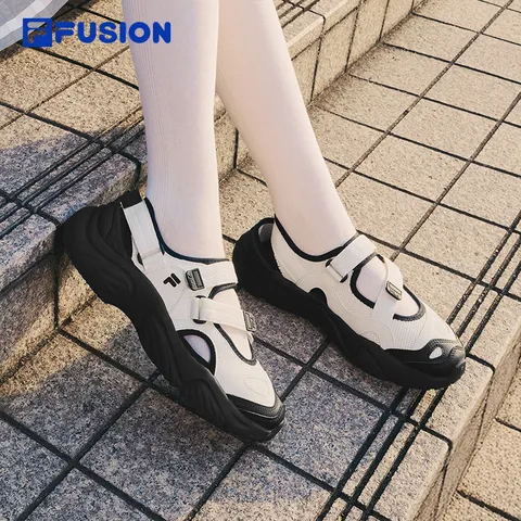 FILA FUSION斐乐潮牌玛丽珍凉鞋女鞋凉拖魔术贴海螺沙滩鞋 图片 2