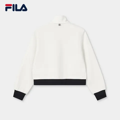 FILA MUSE 杨幂同款斐乐官方女士针织长袖外套2026夏新款休闲百搭上衣 云白-WT L 170/88A/L 图片 4