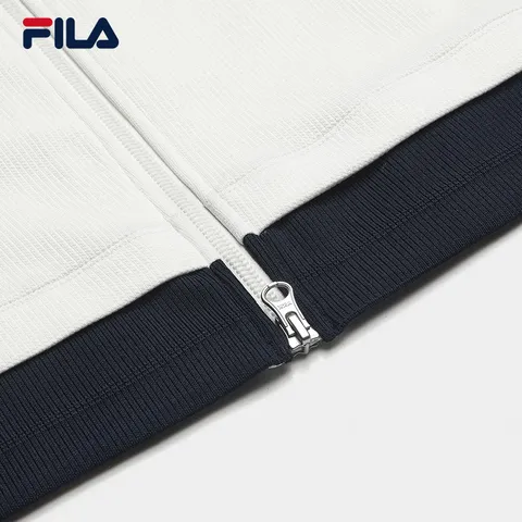 FILA MUSE 杨幂同款斐乐官方女士针织长袖外套2026夏新款休闲百搭上衣 云白-WT L 170/88A/L 图片 8