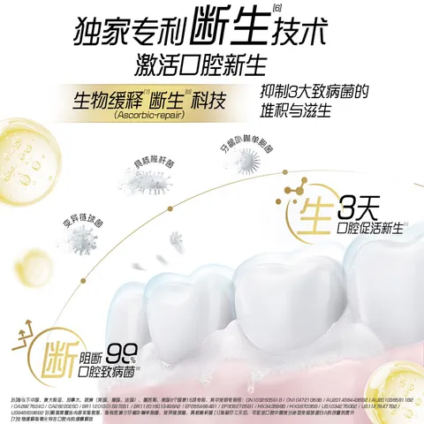 高露洁（Colgate）360°抗敏修护牙膏100g*3 抗敏感修复舒敏断菌护龈含促生氟磷灰石 图片 5