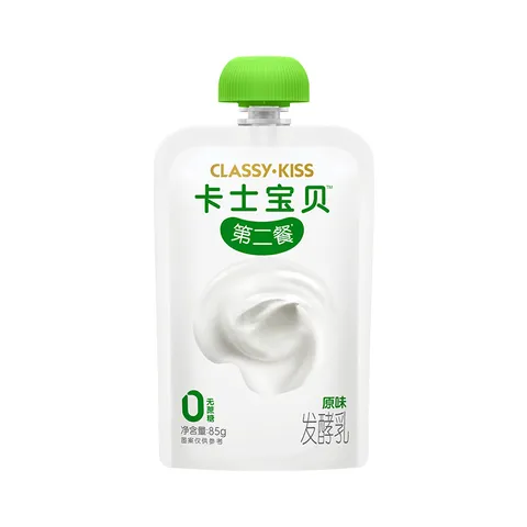 卡士宝贝第二餐酸奶 (单袋85g)风味发酵乳  原味无蔗糖*11袋 图片 2