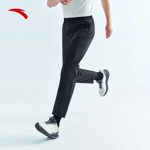 安踏父亲节礼物大师腰型动裤冰丝透气男夏季通勤休闲直筒运动长裤 图片 4