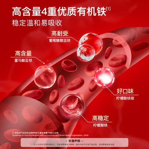 minayo美那有 富铁软糖女性姨妈期孕期哺乳期好气血铁元素软糖7mg/粒 图片 5