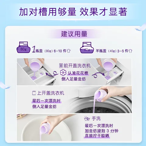 金纺柔顺剂抗静电持久留香柔软衣物护理剂护型护衣家用超值12斤瓶装 【12斤超值瓶装】清新小苍兰 图片 7