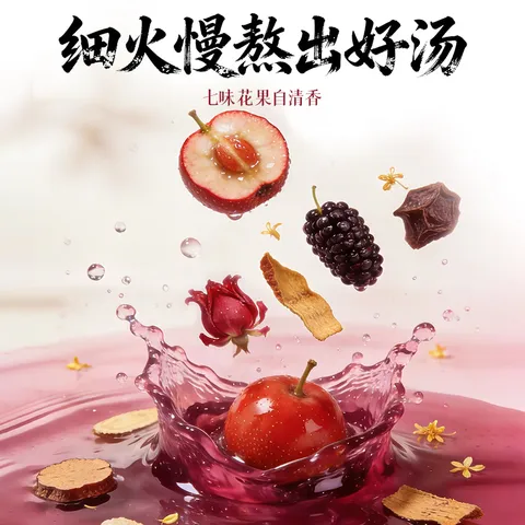 轻上东方补者桂花六物酸梅汤酸甜可口传统熬制山楂乌梅饮料245ml*10瓶 图片 3