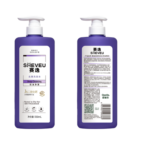 赛逸SHEVEU控油净澈二硫化硒洗发水去屑止痒蓬松男女生 紫瓶550ml 图片 10