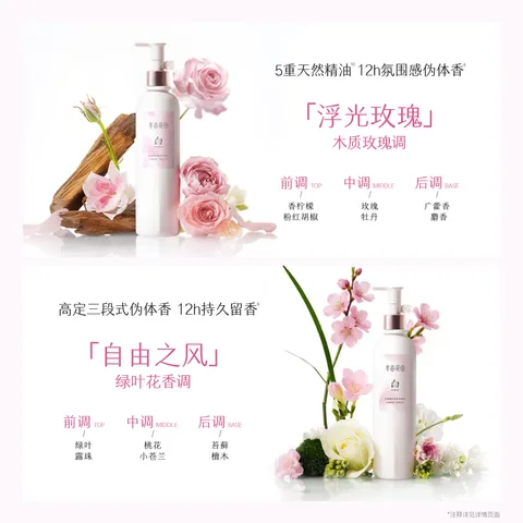 半亩花田热巴同款美白身体乳男女士烟酰胺焕亮轻薄保湿改善晒痕润肤乳液 图片 6