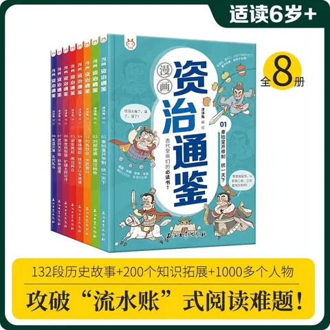 漫画资治通鉴（套装8册）瞬时记历史，直通历史课 书香节 阅读节 图片 2
