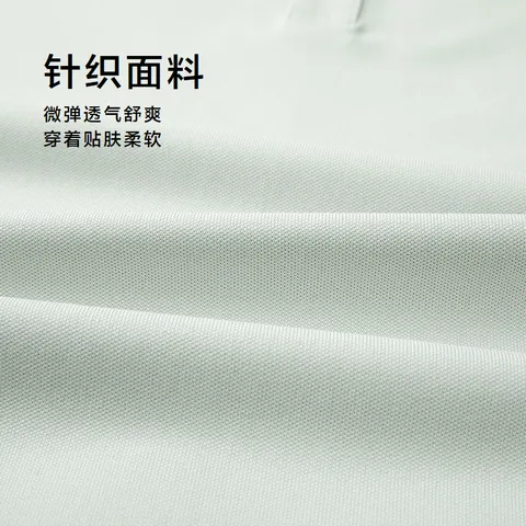 海澜之家（HLA）短袖polo衫男中华龙系列龙形绣花凉感短袖男夏季父亲节礼物 浅绿61 4XL 190/108A 推荐197~210斤 图片 3