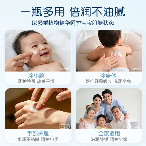 贝亲（Pigeon）润肤乳 婴儿童宝宝身体乳护肤保湿  水三角润肤露滋润型200ml 图片 6