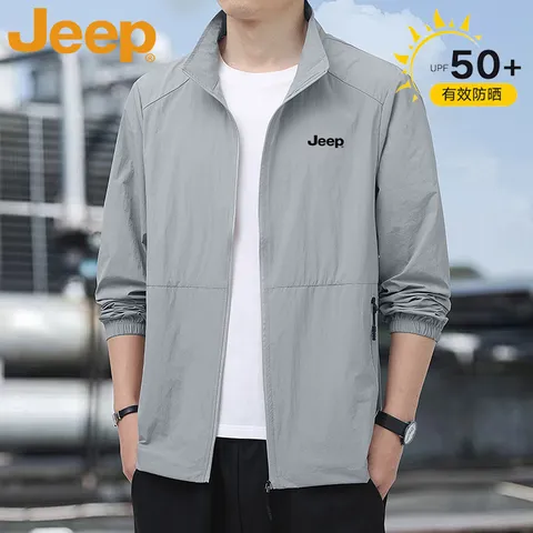 JEEP吉普父亲节礼物防晒衣男防晒服男士薄款夹克外套夏皮肤衣 图片 3