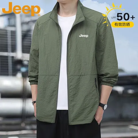 JEEP吉普父亲节礼物防晒衣男防晒服男士薄款夹克外套夏皮肤衣 图片 4