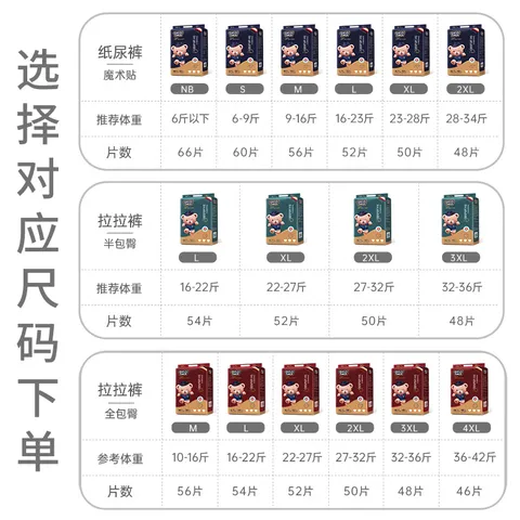 名典熊拉拉裤XL码52片【12-15kg】婴儿尿不湿超薄干爽尿裤男女宝宝通用 图片 2