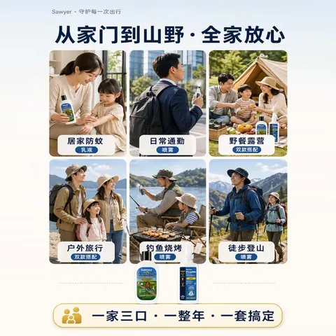 SAWYER美国进口索耶 基孔肯雅热驱蚊乳液 避蚊胺 乳液 89ml*1瓶 图片 4
