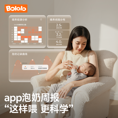 波咯咯（bololo）定量出水泡奶机恒温壶恒温水壶婴儿冲奶自动给水恒温调奶器 【全玻璃+创新水路结构】P50Pro泡奶机APP款 2L 图片 9