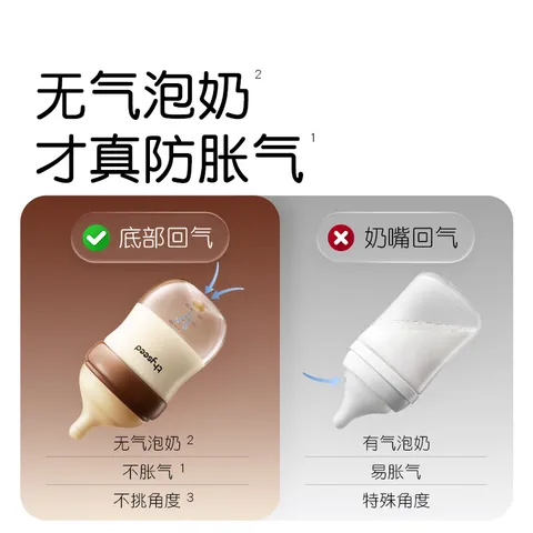 世喜奶瓶新生儿0-6个月防胀气婴儿奶瓶ppsu婴儿奶瓶仿母乳硅胶奶嘴 PPSU 160ml 2-3月 图片 2