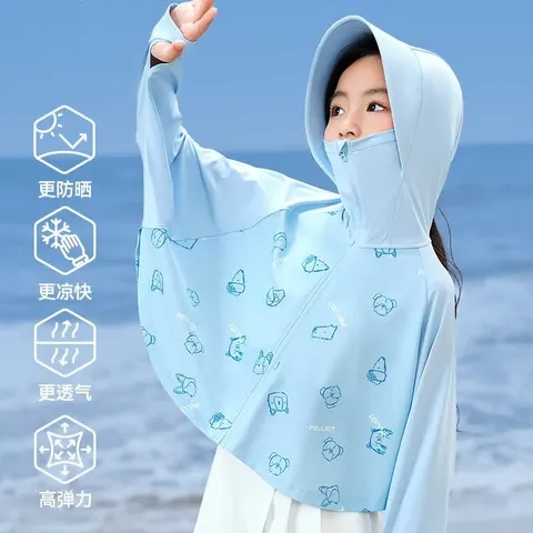 PELLIOT/伯希和 儿童防晒衣 140 月光蓝