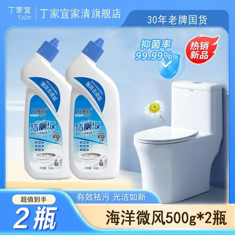 丁家宜洁厕灵500g*2瓶 3.9元