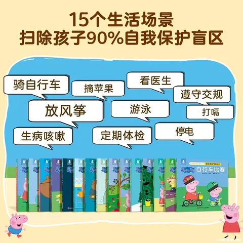【全套15册】小猪佩奇我会保护我自己绘本粉红猪小妹Peppa Pig 3到4-5-6岁孩子早教书籍儿童启蒙幼儿园图书宝宝睡前故事书男孩女孩生日礼物 京东自营 图片 7