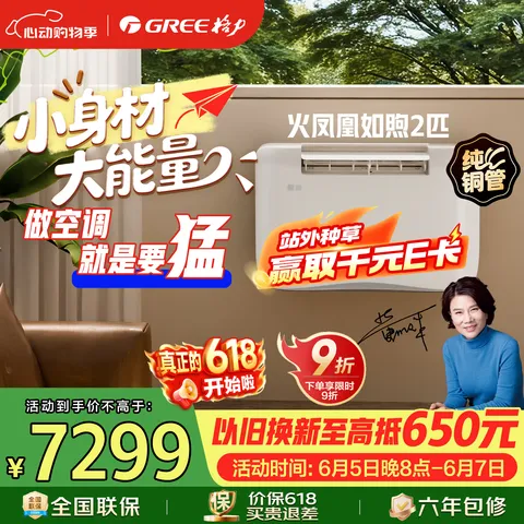 GREE/格力 热泵空调 2匹 一级冷暖变频 纯铜管 挂机