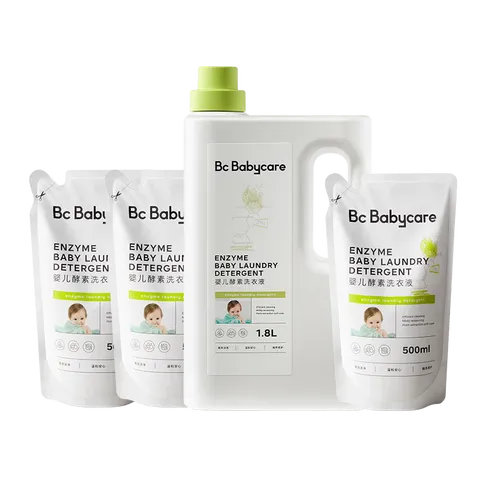 babycare婴儿宝宝专用酵素洗衣液 无酒精儿童去污清洁剂（3.3L组合装） 图片 1