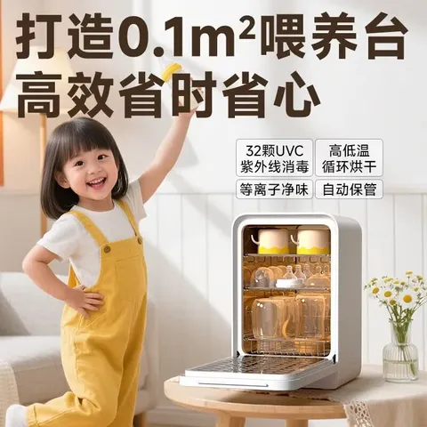 孕贝婴儿奶瓶消毒柜 定量出水恒温水壶泡奶调奶器 摇奶暖奶三合一体机 全能喂养台Pro 15L 紫外线消毒+精准定量泡奶+摇奶/暖奶 图片 7