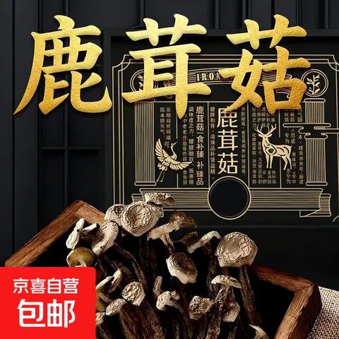 滋养气血鹿茸菇特产脆脆菇无熏新货 500g*2袋 图片 1