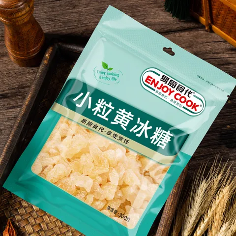 易厨食代小粒黄冰糖3斤（300g*5袋）煲汤冷饮泡酒绿豆水老冰糖碎黄冰糖 图片 7