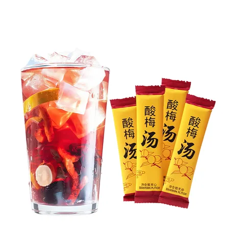 俏己食 酸梅粉酸梅汤原料包儿童无加蔗糖固体饮料酸梅汤粉冲饮小袋1000g 图片 10