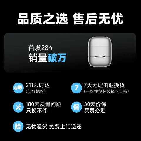 荣耀亲选coocaa便携剃须刀Air2026年新款男士刮胡刀胡须刀毕业礼物送男友送老公送父亲生日礼物七夕礼物 图片 2