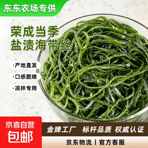 【东东农场专供】新鲜盐渍海带丝 非干货蔬菜 火锅麻辣烫凉拌食材 盐渍海带丝*500g 图片 1