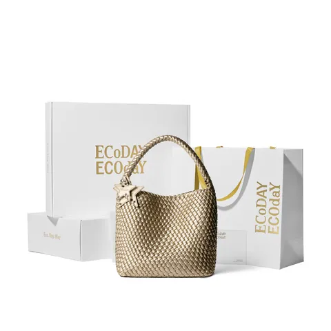 ECODAY包包女包2026新款原创设计经典编织包大容量托特包通勤包生日礼物 图片 2