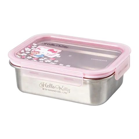 乐扣乐扣（LOCK&LOCK）316L不锈钢保鲜盒饭盒可微波冰箱收纳盒 1.2L-helloKitty限定款 图片 9