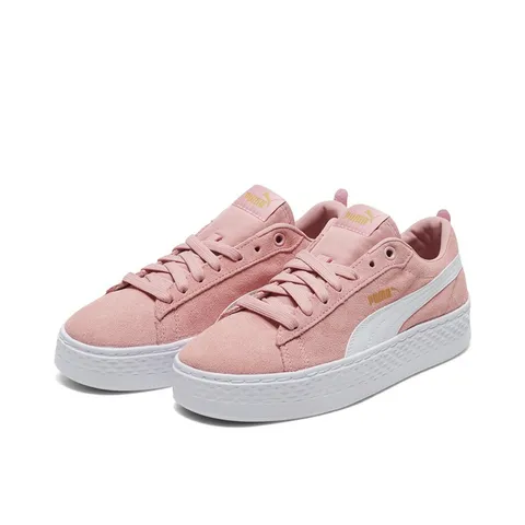 彪马（PUMA）厚底鞋绿色增高松糕鞋女款新款夏季休闲鞋PLATFORM366488 新婚粉-白 10 35.5 图片 2