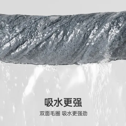 三利5A抗菌干发帽女吸水毛巾速干帽发巾浴帽擦头巾包头洗头发 白色 图片 3