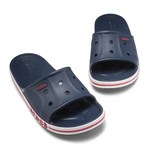 卡骆驰（CROCS）一字拖贝雅卡骆班凉拖 情侣款运动休闲拖鞋|205392 深蓝/辣椒红-4CC 41 /42(260mm) 图片 2